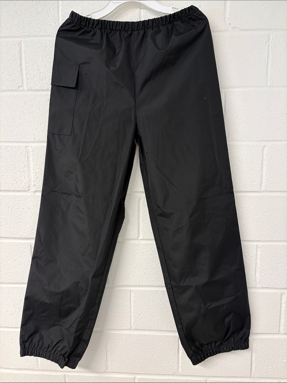 OshKosh B'gosh Black Cargo Rain Pants Elastic Ankles